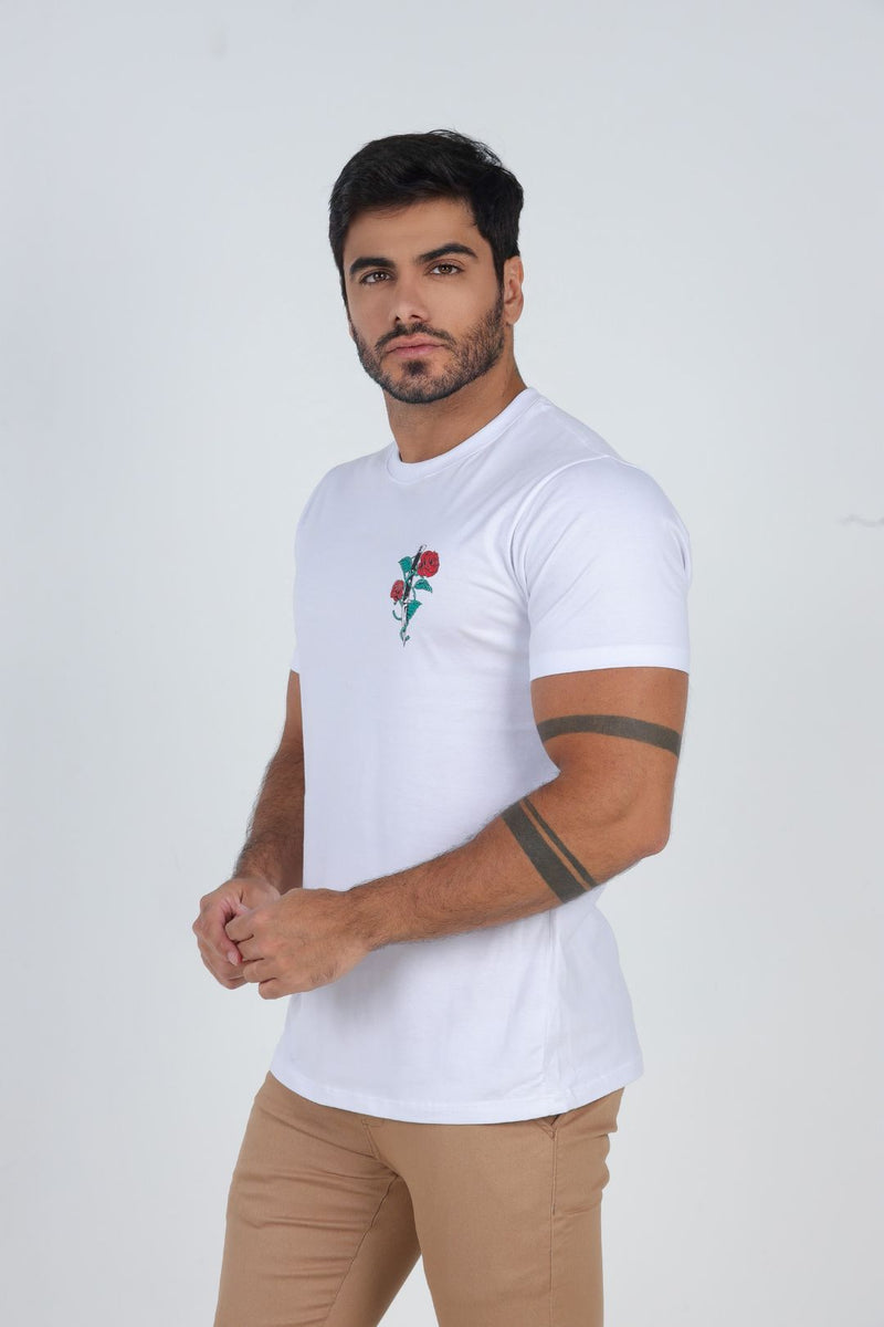 Camiseta Sword Flower Gola O